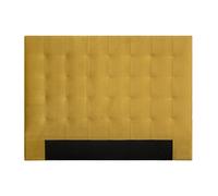 Cabecero en terciopelo mostaza 160 cm HALCIONA