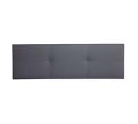 Cabecero isabella cama doble de polipiel gris 165x52