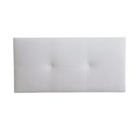 Cabecero isabella cama individual de polipiel blanco 105x52