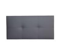 Cabecero isabella cama individual de polipiel gris 105x52