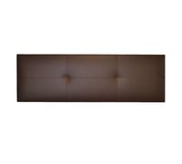 Cabecero isabella cama matrimonio de polipiel marrón chocolate 165x52