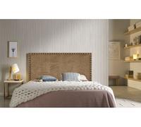 Cabecero lirio tela chocolate 100