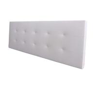 Cabecero margot cama matrimonio de polipiel blanco 166x62