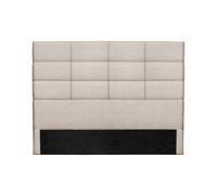 Cabecero moderno en tejido beige natural 160 cm ANATOLE