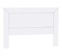 Cabecero para Somier, Madera de Pino y MDF, 110x2 cm (altoxfondo), Serie Kalpe, Diferentes Medidas de somier y Elementos a Juego. (para somier 150, Blanco Lacado)
