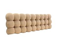 Cabecero Tapizado, Almohada De Cabecera, Cojín De Apoyo For Lectura De Cama For Sentarse En La Cama, Respaldo Plegable De Bola De Nieve For Sofá Cama De Dormitorio(Brown,150x60x10cm)