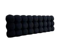 Cabecero Tapizado, Almohada De Cabecera, Cojín De Apoyo For Lectura De Cama For Sentarse En La Cama, Respaldo Plegable De Bola De Nieve For Sofá Cama De Dormitorio(Black,200x60x10cm)