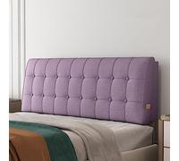 Cabecero tapizado de pared, diseño de botones copetudos, respaldo de apoyo lumbar, cojín extraíble, perfecto para camas dobles