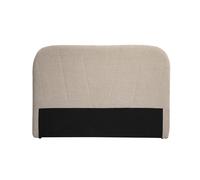 Cabecero tapizado de tela efecto terciopelo texturizado beige L169 cm ALANIS