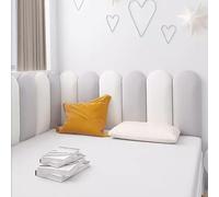 Cabecero tapizado de terciopelo de lujo para cama individual/doble, antimanchas, resistente a los arañazos, bolsa de noche suave, paneles de pared para decoración de dormitorio, 50 cm x 80 cm (TV01180