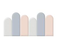 Cabecero tapizado, Paneles de Pared autoadhesivos de 3 cm de Grosor, Pegatinas de Pared anticolisión 3D, Acolchado para cabecero de Cama Infantil (Azul, 180 x 55 cm)