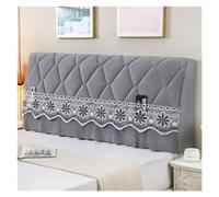 Cabeceros Cubre Cabeceros, Colchón trasero for cama, cojín decorativo, cubierta for cabecera, colcha, cabecero de lujo en el dormitorio, comodidad for dormir en el hogar(Light Grey,W210xH65cm)