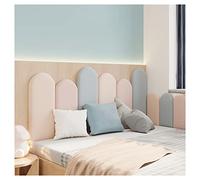 Cabeceros de cama de tamaño queen para decoración de dormitorio, tapizados insonorizados, montados en la pared, acolchado de pared anticolisión 3D