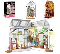 Cabeeskii Book Nook - Juego de casa de flores con LED, bloques de construcción Booknook como regalo para adultos, niños y niñas a partir de 8 años