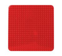 Cabeeskii Gran placa compatible con Lego Duplo, placa base, 38 x 38 cm, juguete de construcción para niñas y niños (1 pieza, rojo)