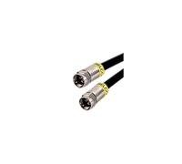 Cabelcon FM-CXJ6-FM/CX3/B/0.4 - Cable coaxial (40 cm, 3 apantallamientos, resistente al agua, resistente a los rayos UV), color negro