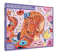 Cabelleras brillantes. Estuche de artista: 4 magnifiques tableaux silhouettés à décorer à l'aide de tes 180 strass et de tous tes autocollants brillants ! (Manualidades creativas)