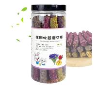 Cabellino con el conejo, conejito de masa de conejito,Sticks Natural Huret Chew - Comida y bocadillos de animales pequeños para la ardilla de chinchilla al aire libre, al aire libre, juguetes para mol
