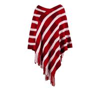 Cabello castaño cálido con flecos a cuadros para mujer, color otoño-invierno Perla Cultura Hombre (Red, One Size)