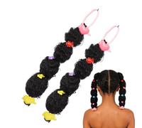 Cabello, cola de caballo ligera natural de 2 piezas | Extensión de cola de caballo trenzada para mujer | para escolar diaria, de graduación, festival de cosplay, concierto, even