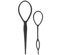 Cabello de caballo de caballos Knitting Plastic Resin Black Hairings para mujeres Girls 2pcs ...
