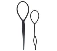 Cabello de caballos Knitting Plastic Resin Black Hairings para mujeres niñas 2 PCS