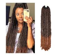 Cabello de ganchillo Butterfly Locs, 1 paquete de trenzas de ganchillo pre-enrolladas y suaves Easy Installation and Removal(T30,22inch)