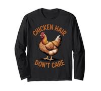 Cabello De Pollo No Me Importa Amante De Pollos De Granja Manga Larga
