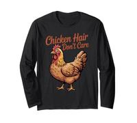 Cabello De Pollo No Me Importa Amante De Pollos De Granja Manga Larga