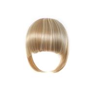 Cabello Flequillo Clip de flequillo de pelo sintético for mujer, flequillo falso, marrón Romo, extensión de cabello, postizos resistentes al calor Extensiones de cabello(NLH1007-7)
