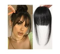 Cabello Flequillo Flequillo con clip, cabello humano Remy, flequillo tenue, extensión de flequillo con patillas, postizo Rubio Glonde for mujer, Clip en flequillo de aire de 4,5 pulgadas Extensiones d