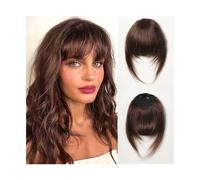 Cabello Flequillo Flequillo con clip Extensiones de cabello 100% humano Flequillo rubio Flequillo grueso francés Flequillo con clip Postizos for mujeres Uso diario fácil Extensiones de cabello(HLH1005