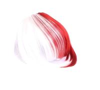 Cabello Flequillo Flequillo de aire de costura, pieza de cabello sintética falsa, Clip en extensión de cabello, flequillo falso, flequillo de aire Natural for mujer, Clip en flequillo Extensiones de c
