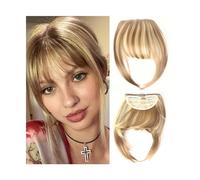 Cabello Flequillo Flequillo de pelo sintético for mujer, extensiones de cabello con Clip, pelo falso Natural, flequillo Romo, accesorios for el cabello de uso diario Extensiones de cabello(18H613)