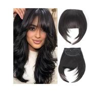 Cabello Flequillo Flequillo de pelo sintético for mujer, extensiones de cabello con Clip, pelo falso Natural, flequillo Romo, accesorios for el cabello de uso diario Extensiones de cabello(4)