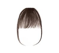 Cabello Flequillo Peluca con flequillo de aire 3g for mujer, postizo falso Invisible fino, Natural, negro, marrón, extensión de cabello humano con flecos Extensiones de cabello(#2)