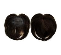 Cabello Flequillo Pelucas sintéticas con flequillo de fibra química for mujer, postizos naturales con adorno for el cabello, sin necesidad de pegamento, extensión de cabello Extensiones de cabello(Ban
