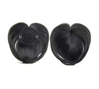 Cabello Flequillo Pelucas sintéticas con flequillo de fibra química for mujer, postizos naturales con adorno for el cabello, sin necesidad de pegamento, extensión de cabello Extensiones de cabello(Ban