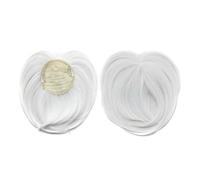 Cabello Flequillo Pelucas sintéticas con flequillo de fibra química for mujer, postizos naturales con adorno for el cabello, sin necesidad de pegamento, extensión de cabello Extensiones de cabello(Ban