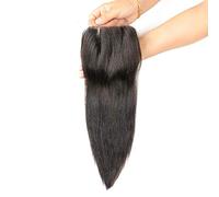 Cabello humano 4x4straight cierre de encaje de tres piezas peluca de cierre de encaje negro natural malasio Remy pelucas de cabello humano sin procesar pelucas de cabello humano puro sin procesar para