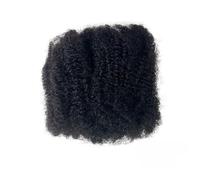 Cabello humano afro rizado a granel de 8 pulgadas (20 cm), 50 g/paquete, for mini trenzas, micro rastas Easy Installation and Removal(1B#)