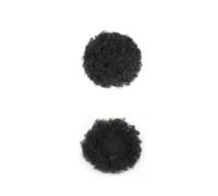 Cabello Humano para Mujeres 2 pcs Synthetic Afro Puff Drawstring Ponytail for Women 4 Inch Small Hair Buns Kinky Curly Hair Donut Chignon