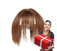Cabello humano real con - Easy to Install Widely Used Safe Portable flequillo clip, Extensiones, de sintético para en, extensión Bang | Multipurpose Outdoor Indoor Utility Easy to Use Sturdy Space-Sa