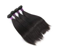 Cabello humano trama brasileña & nbsp; & nbsp; pelo liso negro puro & nbsp; & nbsp; 18 & nbsp; peluca para las mujeres del pelo humano con el pelo del bebé color negro natural 22 pulgadas[22 pulgadas]