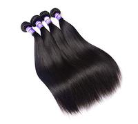 cabello humano virgen brasileño tejer recto paquete 100g / pcs20"22" 24" encaje cierre peluca malasio Remy pelucas de pelo humano sin procesar pelucas de pelo humano sin procesar para las mujeres