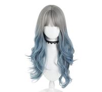 Cabello Largo Cabeza Toupee Colorida Cabello Cepillo Único Para Halloween Cosplay Mascarada Foto Accesorios Cabello Sintético Pelucas