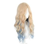Cabello Largo Cabeza Toupee Colorida Cabello Cepillo Único Para Halloween Cosplay Mascarada Foto Accesorios Cabello Sintético Pelucas