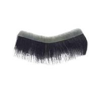 Cabello masculino Cabello humano, piel ultrafina, Base de PU, peluquín for hombres, estilo V, rayita Frontal recta Pelucas de uso diario(16x1.2cm)