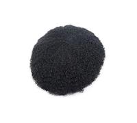Cabello masculino Peluca de hombre, cabello humano, prótesis afro rizado, peluquín for, base encaje completo transpirable Pelucas de uso diario(10mm)