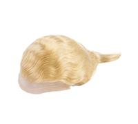 Cabello masculino Peluca de peluquín con encaje frontal for hombre, mono NPU alrededor, 613# Rubio Pelucas de uso diario